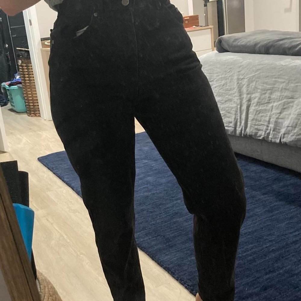 Vintage Black Straight-Leg LEE Jeans